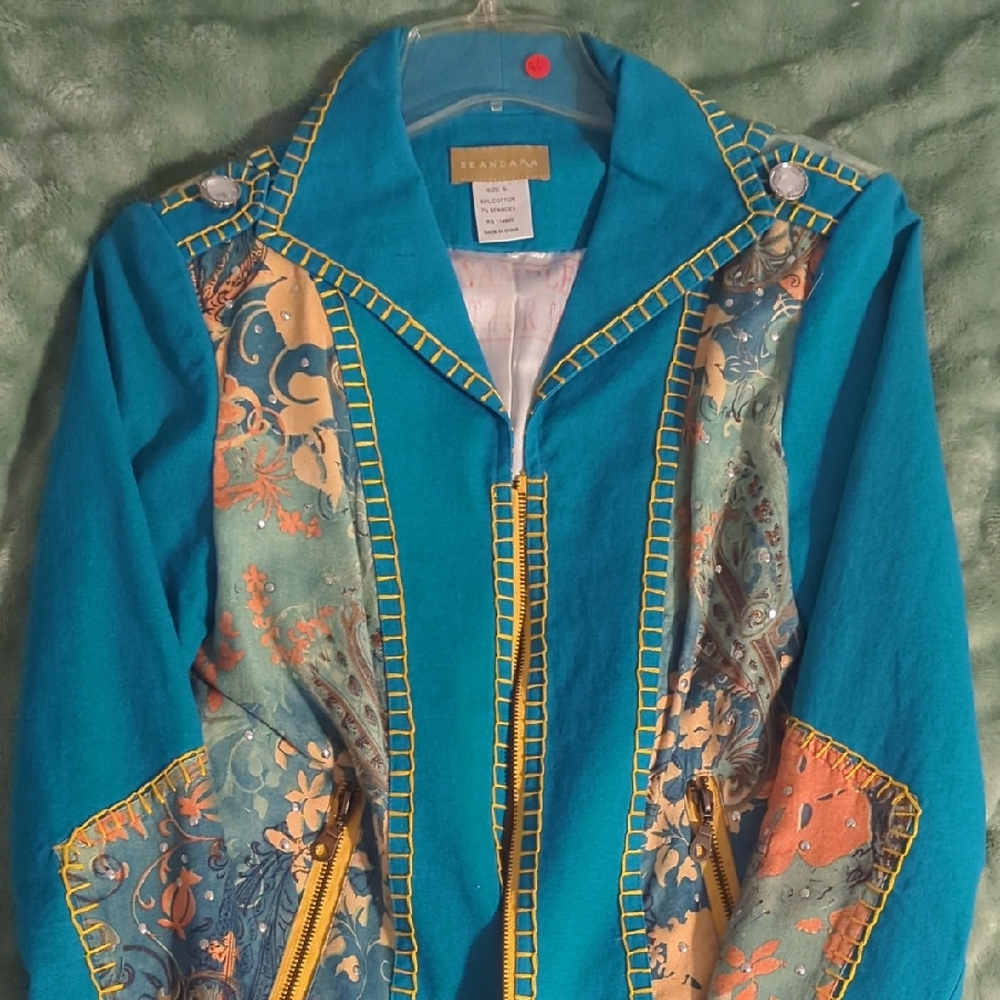 Colorful Embroidered Jacket